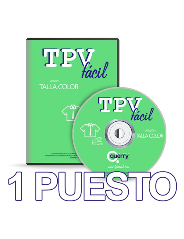 TPVFÁCIL Talla Color, 1 puesto